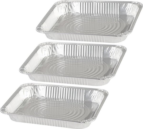 Tálca MagicHome, 32,7x26,9x4 cm, grillező, 3 db, alumínium