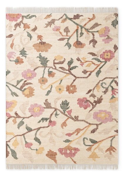 Krémszínű kézi szövésű juta szőnyeg 200x300 cm Roya Violette – Elle Decoration