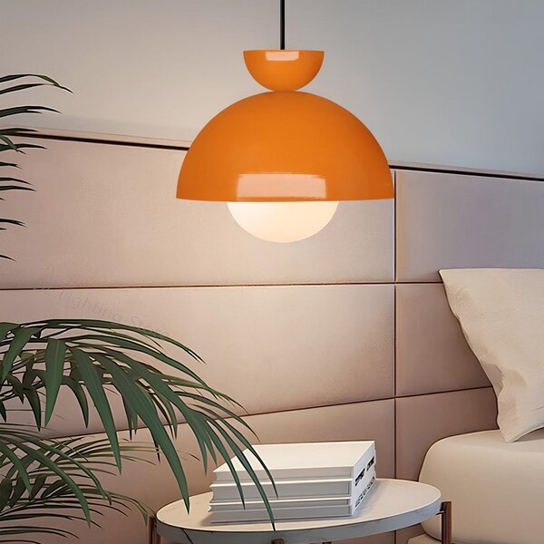 Narancssárga függőlámpa fém búrával ø 25 cm Arta – Opviq lights