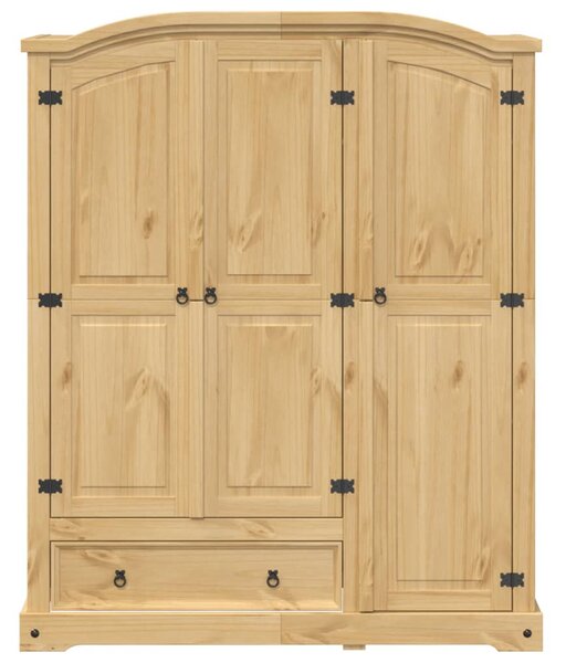 Corona tömör fenyőfa ruhásszekrény 151,5 x 52 x 186 cm