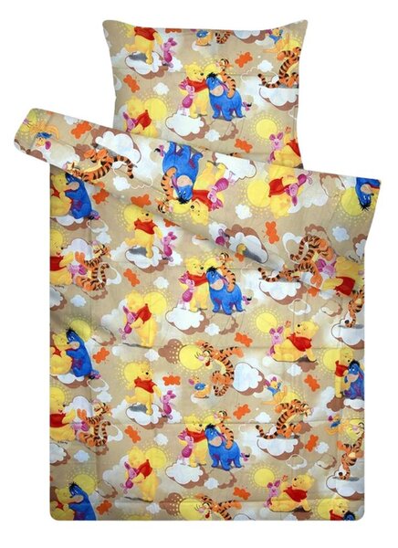 Gyerek vászon garnitúra Disney Micimackó bézs 100% pamut
