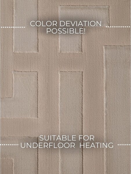 Bézs szőnyeg 120x170 cm Perles Onyx – Elle Decoration