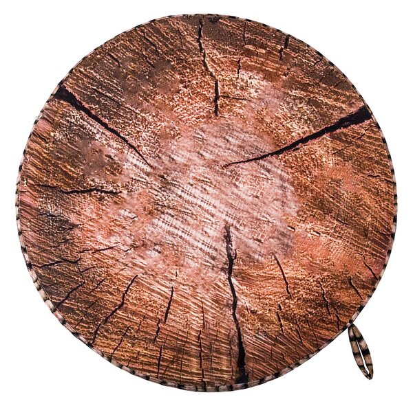Székpárna fa mintázattal barna, 40 cm