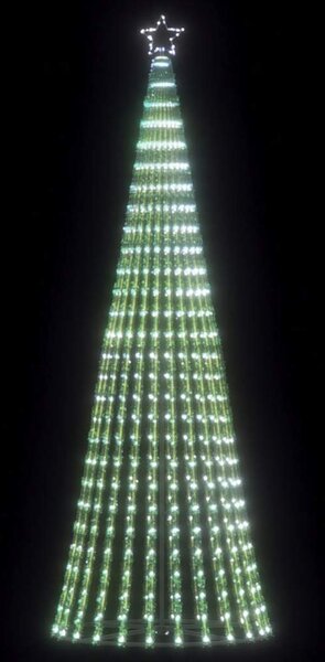 Hideg fehér LED karácsonyfa 475 LED 247 cm