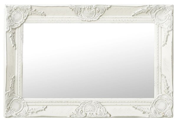 VidaXL fehér barokk stílusú fali tükör 60 x 40 cm