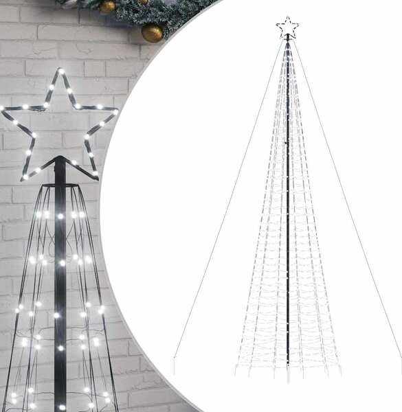 Hideg fehér LED karácsonyfa tüskékkel 1534 LED 500 cm