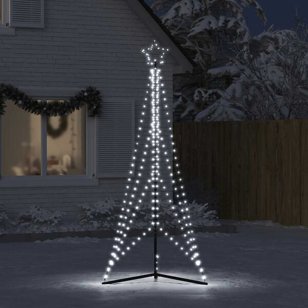 Hideg fehér LED karácsonyfa 483 LED 240 cm