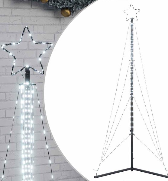 Hideg fehér LED karácsonyfa 483 LED 240 cm