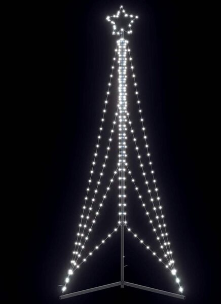 Hideg fehér LED karácsonyfa 483 LED 240 cm