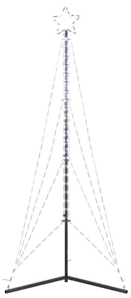 Hideg fehér LED karácsonyfa 483 LED 240 cm