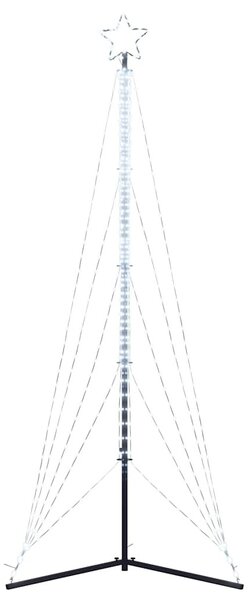 Hideg fehér LED karácsonyfa 525 LED 302 cm