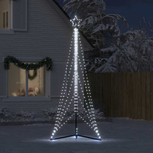 Hideg fehér LED karácsonyfa 525 LED 302 cm