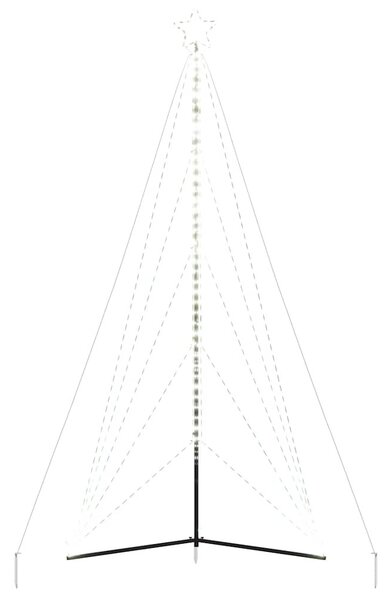Hideg fehér LED karácsonyfa 615 LED 404,5 cm