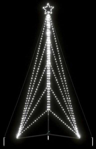 Hideg fehér LED karácsonyfa 615 LED 404,5 cm