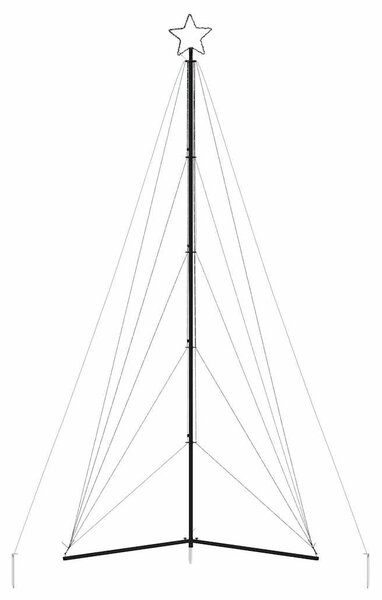 Hideg fehér LED karácsonyfa 615 LED 404,5 cm