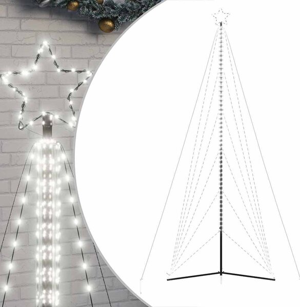 Hideg fehér LED karácsonyfa 861 LED 478 cm