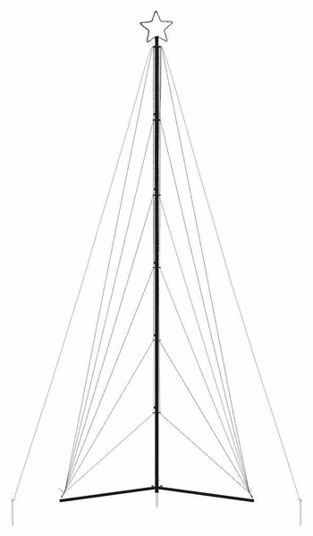 Hideg fehér LED karácsonyfa 861 LED 478 cm