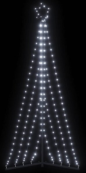 Hideg fehér LED karácsonyfa 339 LED 187 cm