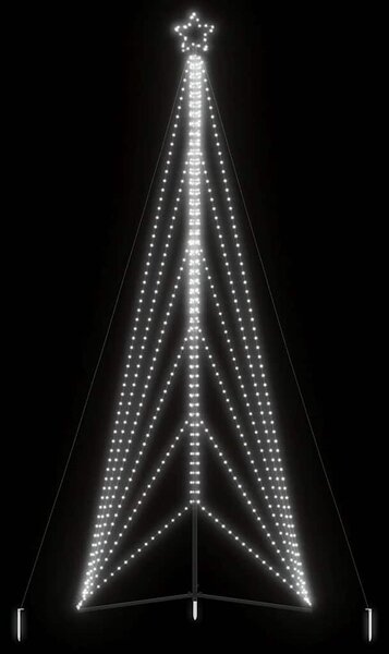 Hideg fehér LED karácsonyfa 861 LED 478 cm