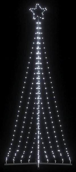 Hideg fehér LED karácsonyfa 447 LED 250 cm