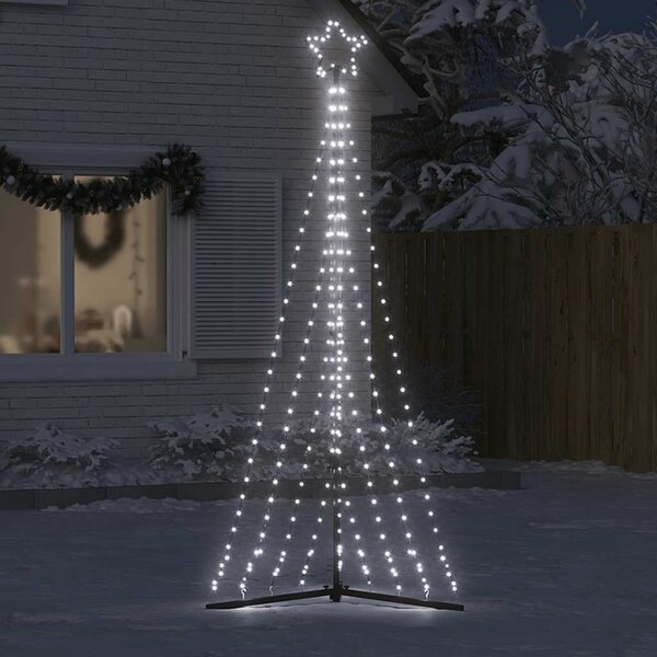 Hideg fehér LED karácsonyfa 447 LED 250 cm