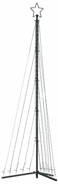Színes LED karácsonyfa 447 LED 247 cm
