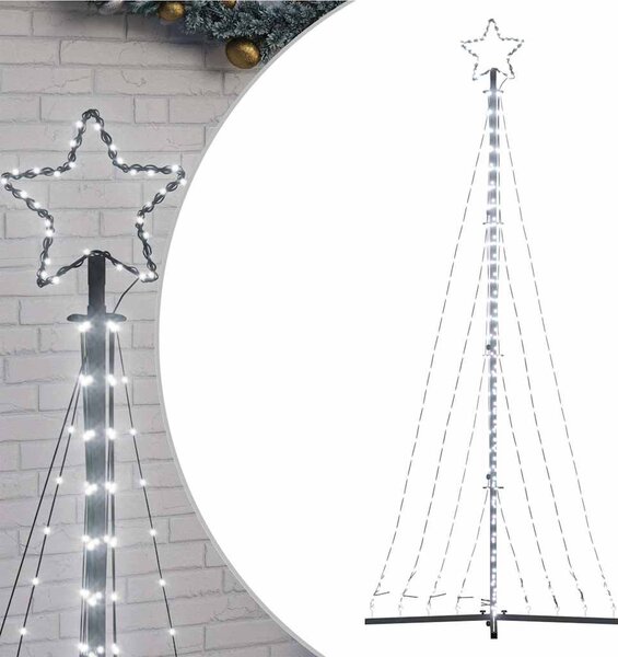 Hideg fehér LED karácsonyfa 447 LED 250 cm