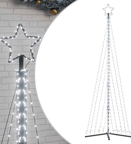 Hideg fehér LED karácsonyfa 495 LED 300,5 cm