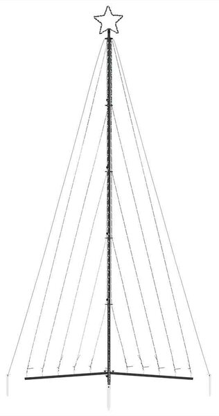 Hideg fehér LED karácsonyfa 339 LED 182 cm