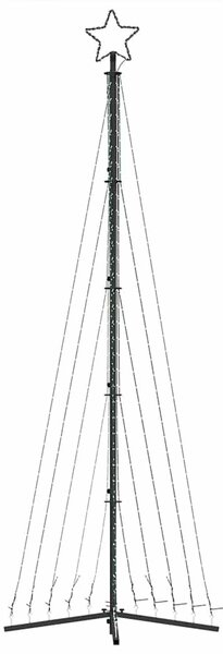 Hideg fehér LED karácsonyfa 495 LED 300,5 cm