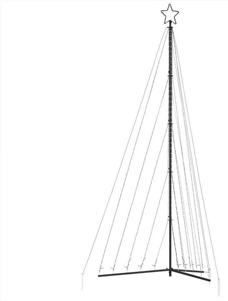 Hideg fehér LED karácsonyfa 339 LED 182 cm