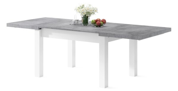 Mazzoni ROYAL Millenium Beton/Fehér Matt - 270 cm-es NYITHATÓ ASZTAL!