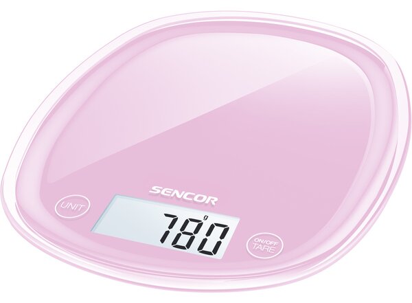 Sencor SKS 38RS konyhai mérleg, rózsaszín