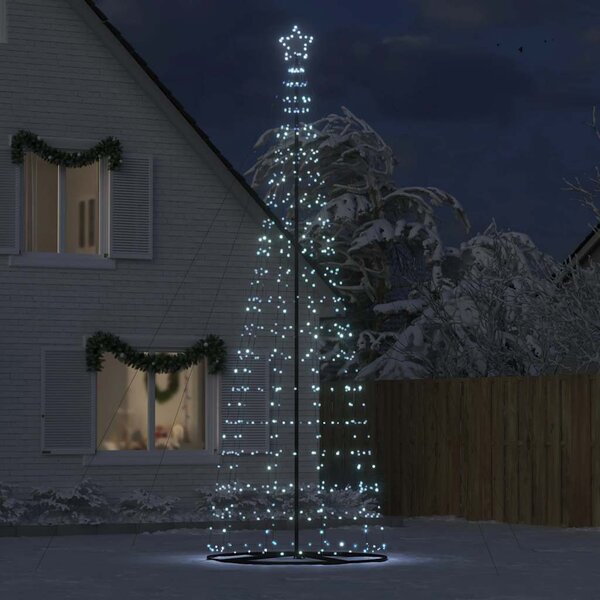 Hideg fehér LED karácsonyfa 1534 LED 500 cm