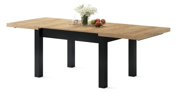 Mazzoni ROYAL Arany Tölgy/Fekete Matt - 270 cm-es NYITHATÓ ASZTAL!