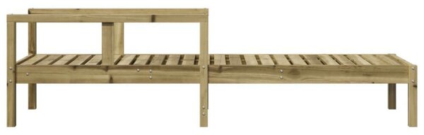 VidaXL Napozóágy - Fenyőfa - Állítható - 200cm