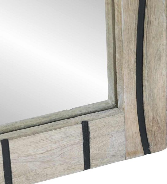 Fürdőszobai tükör Négyszögletes tükörrel Fehér 50 x 2,5 x 70 cm
