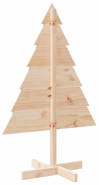 Tömör fa karácsonyfa-dekoráció 110 cm
