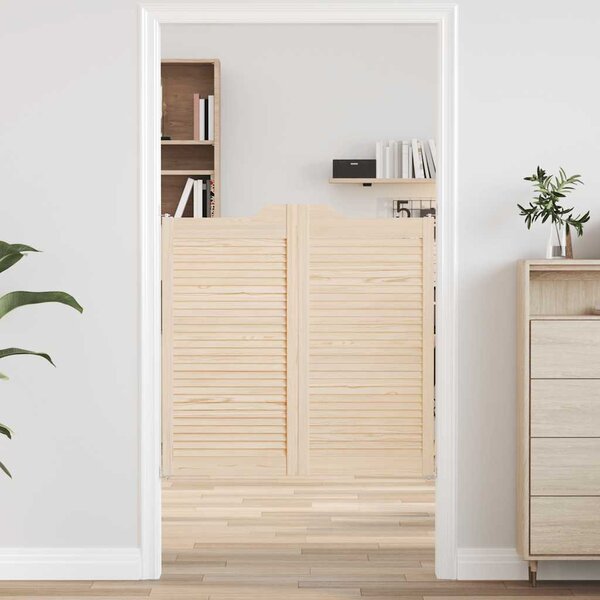 VidaXL tömörfa fenyőfa lengőajtók lamellás kialakítású 1 pár 100x100cm