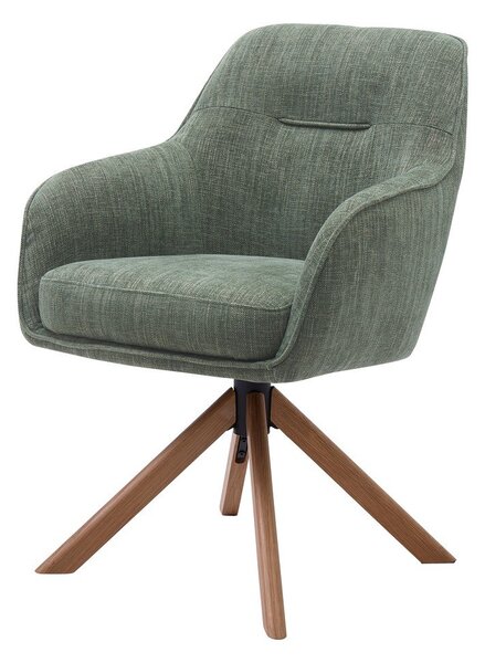 Zöld kárpitozott étkezőfotel szett 2 db-os Avola – Unique Furniture