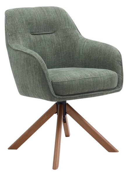 Zöld kárpitozott étkezőfotel szett 2 db-os Avola – Unique Furniture