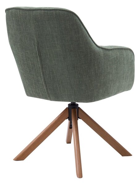 Zöld kárpitozott étkezőfotel szett 2 db-os Avola – Unique Furniture