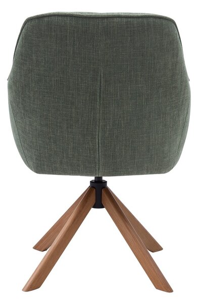 Zöld kárpitozott étkezőfotel szett 2 db-os Avola – Unique Furniture