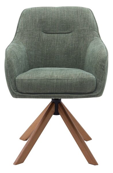 Zöld kárpitozott étkezőfotel szett 2 db-os Avola – Unique Furniture