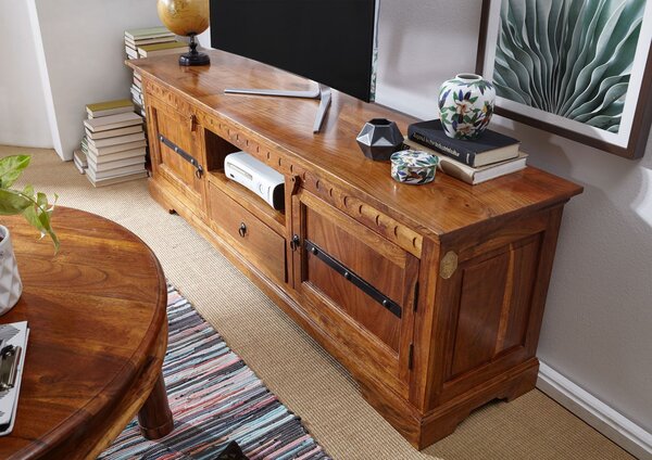 CAMBRIDGE HONEY TV asztal 170x55 cm, akác