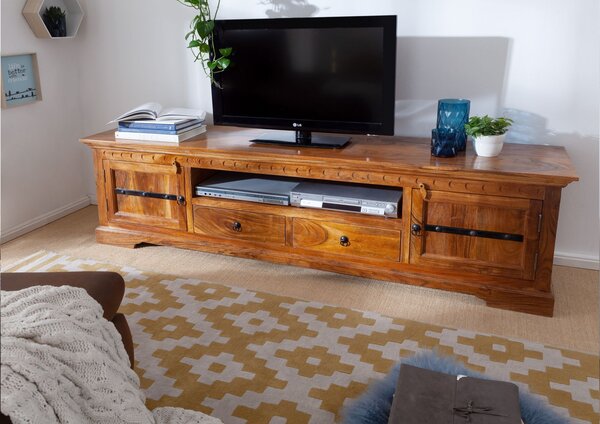 CAMBRIDGE HONEY TV asztal 200x55 cm, akác