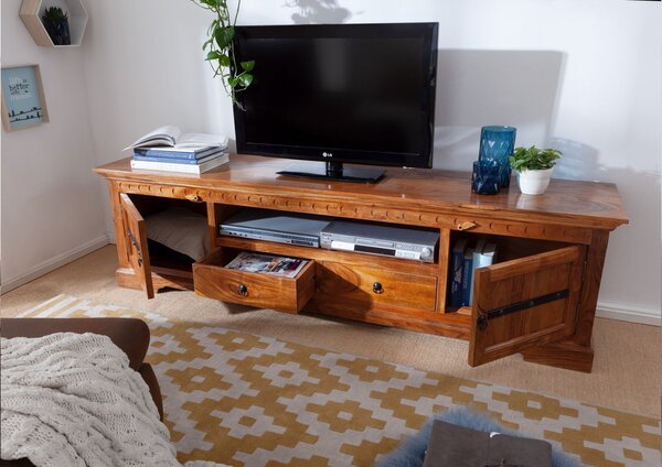 CAMBRIDGE HONEY TV asztal 200x55 cm, akác