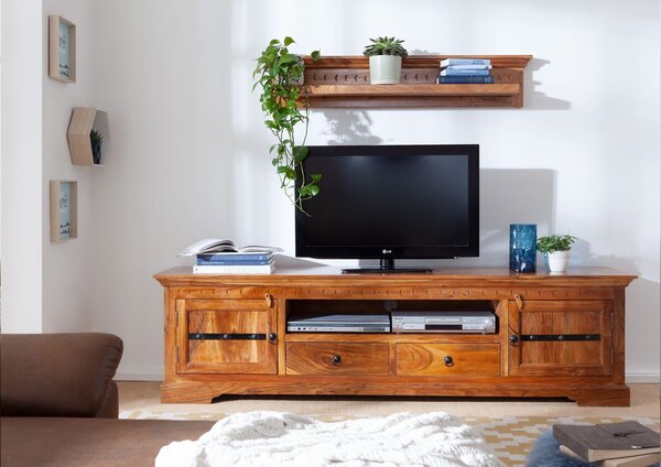 CAMBRIDGE HONEY TV asztal 200x55 cm, akác