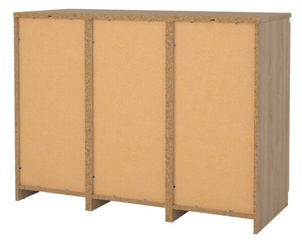 Natúr színű komód tölgyfa dekorral 121x91x50 cm Naia – Tvilum