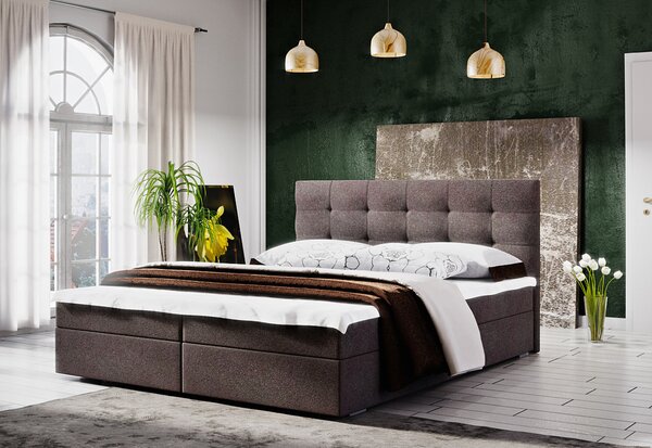 FADO 2 kárpitozott ágy + ágyrács + matrac, 160x200, cosmic 800
